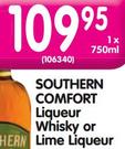 Southern Comfort Liqueur Whisky Or Lime Liqueur-750ml Each