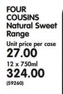 Four Cousins Natural Sweet Range-12x750ml