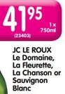 JC LE Roux Le Domaine, La Fleurette, La Chanson Or Sauvignon Blanc-750ml