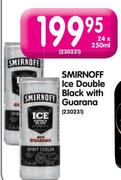 Smironoff Ice Double Black With Guarana-24x250ml