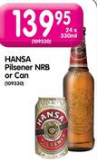 Hansa Pilsener NRB Or Can-24x330ml
