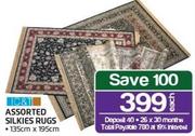 IC&T Assorted Silkies Rugs-135cmx195cm Each