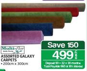 Multi-Flor Assorted Galaxy Carpets-200cmx300cm Each