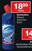 Domestos Bleach Assorted-750ml