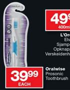 Oralwise Prosonic Toothbrush