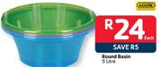 Addis Round Basin-9Ltr Each