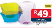 Addis Rectangular Basin - 17Ltr Each