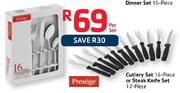 Cutlery 16-Piece Set/12-Piece Steak Knife Set