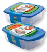  Gizmo 3 Pack Rectangular Container-Each