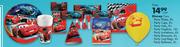 Disney Cars/Party Plates-8's/Party Cups-8's/Party Hats-8's/Party Napkins-16's/Party Invitations-6's/