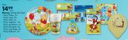 Disney Winnie The Pooh/Party Plates-8's/Party Cups-8's/Party Hats-8's/Party Napkins-16's/Party Invit