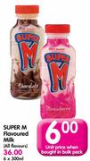 Super M Flavoured Milk (All Flavours)-6x300ml
