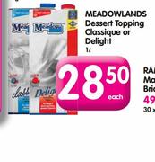 Medowlands Dessert Topping Classique Or Delight-1Ltr