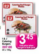 I&J Catering Burgers-60x100g