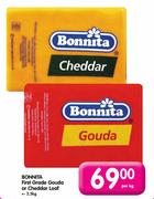 Bonnita First Grade Gouda Or Cheddar Loaf-Per kg