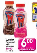 Super M Flavoured Milk(All Variants)-6X300ml