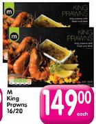 M King Prawns 16/20-Each