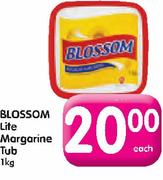 Blossom Lite Margarine Tub-1Kg