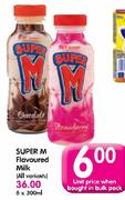 Super M Flavoured Milk(All Variants)-6x300Ml
