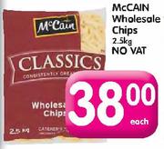 Mccain Wholesale Chips-2.5Kg No vat