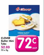 Clover Butter Mini Tubs-72x8g