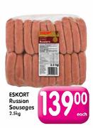 Eskort Russian Sausages-2.5Kg