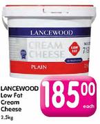 Lancewood Low Fat Cream Cheese-2.5Kg