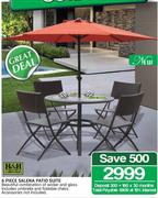 H & H Collection 6 Piece Salena Patio Suite
