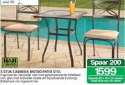 H & H Collection 3 Stuk Cabera Bistro Patio Stel