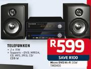 Telefunken Micro DVD Hi-Fi 30W TM0400