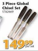 3 Piece Global Chisel Set STA2669-Per Set