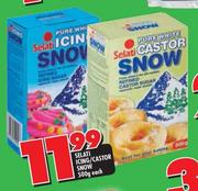 Selati Icing/Castor Snow- 500g Each