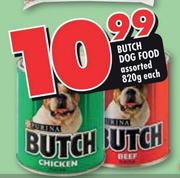 Butch Dog Food Assorted-820g Each