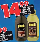 Plush Wooden Furniture Cream/Oil-300ml Each