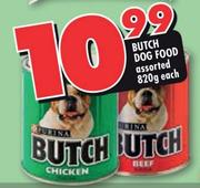 Butch Dog Food-820gm Each