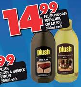 Plush Wooden Furniture Cream/Oil-300ml Each
