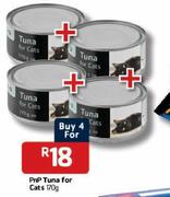 PnP Tuna For Cats-4 x 170gm