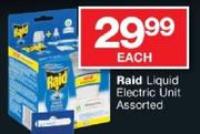 Raid Liquid Electric Unit Assorted