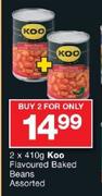 Koo Flavoured Baked Beans Assorted-2 x 410g