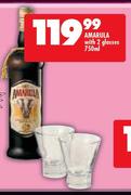 Amarula With 2 Glasses-750Ml