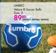 Umbro Veloce3 Soccer Balls Size 5