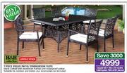 H & H Collection Vogue Patio/Diningroom Suite-7 Piece