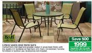 H & H Collection Santa Cruz Patio Suite-5 Piece