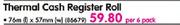 Aro Thermal Card Register Rolls-6's pack
