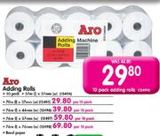 Aro Adding Rolls-10's pack
