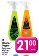 M Cleaner Trigger(Bathroom/Window/Kitchen)-750ml Each