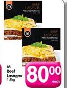 M Beef Lasagne-1.5kg Each