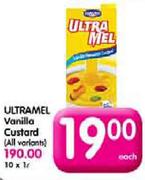 Ultramel Vanilla Custard(All Variants)-1Ltr Each