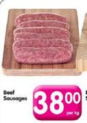 Beef Sausages -Per Kg
