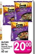 McCain Stri-Fry(Oriental, French Or Hawaiian) - 1Kg Each